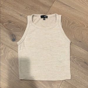 Aritzia cropped racer back tank